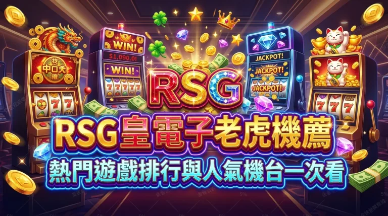 RSG皇家電子老虎機推薦｜熱門遊戲排行與人氣機台一次看