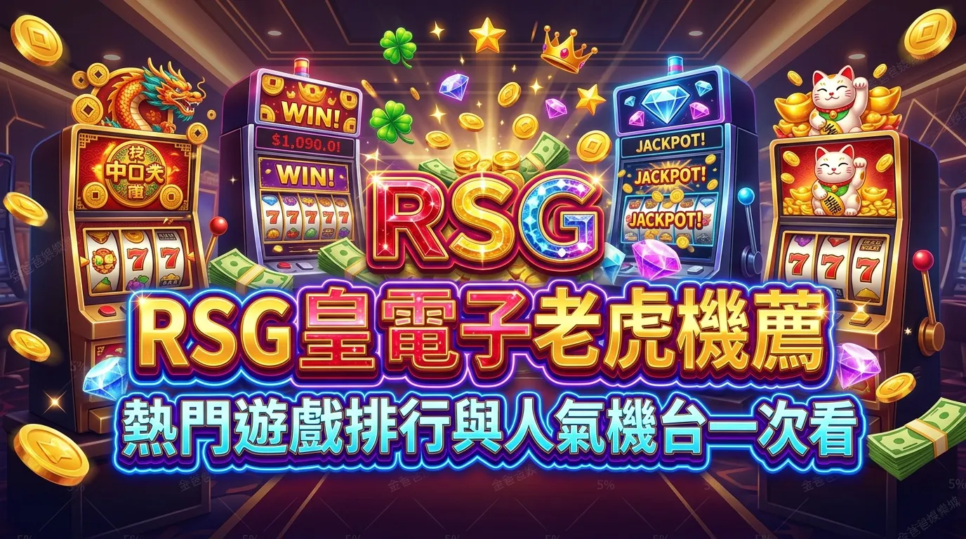 RSG皇家電子老虎機推薦｜熱門遊戲排行與人氣機台一次看