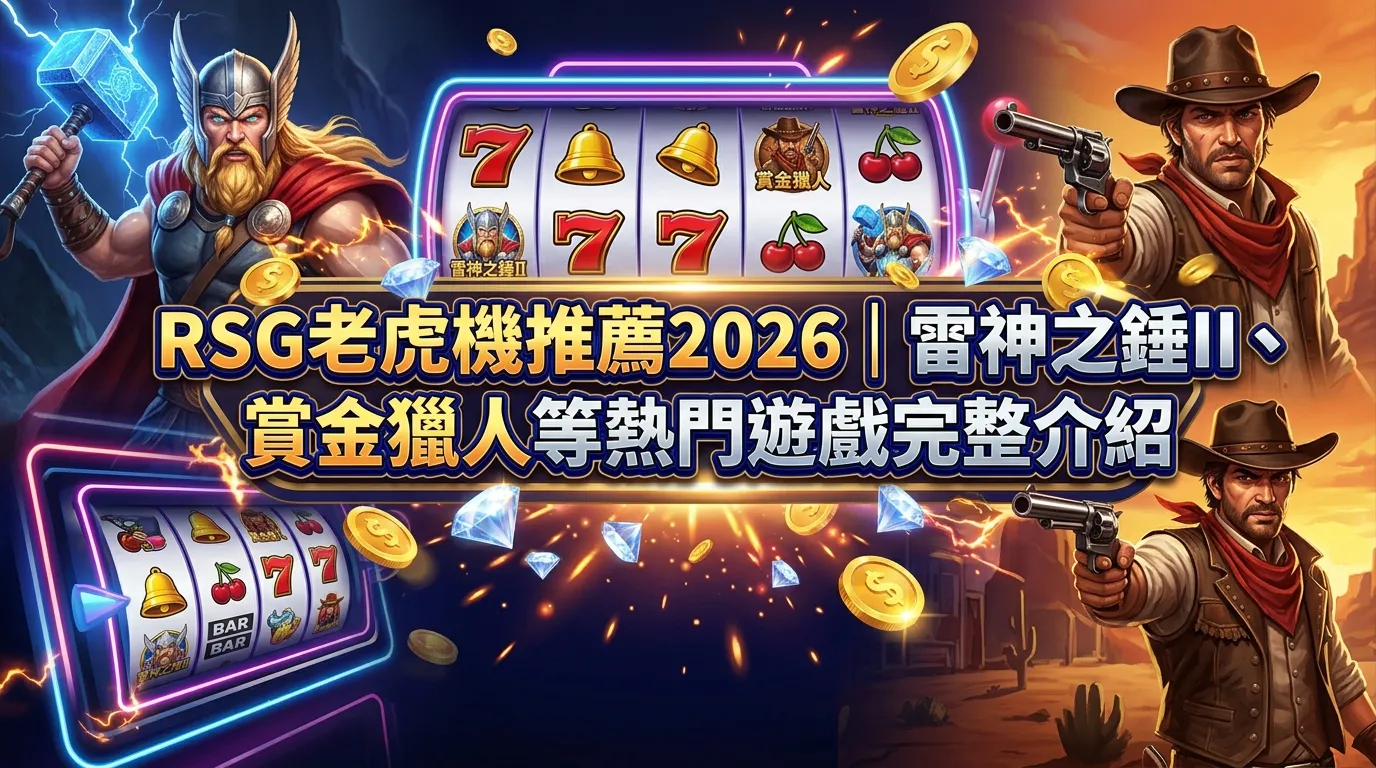 RSG老虎機推薦2026｜雷神之錘II、賞金獵人等熱門遊戲完整介紹