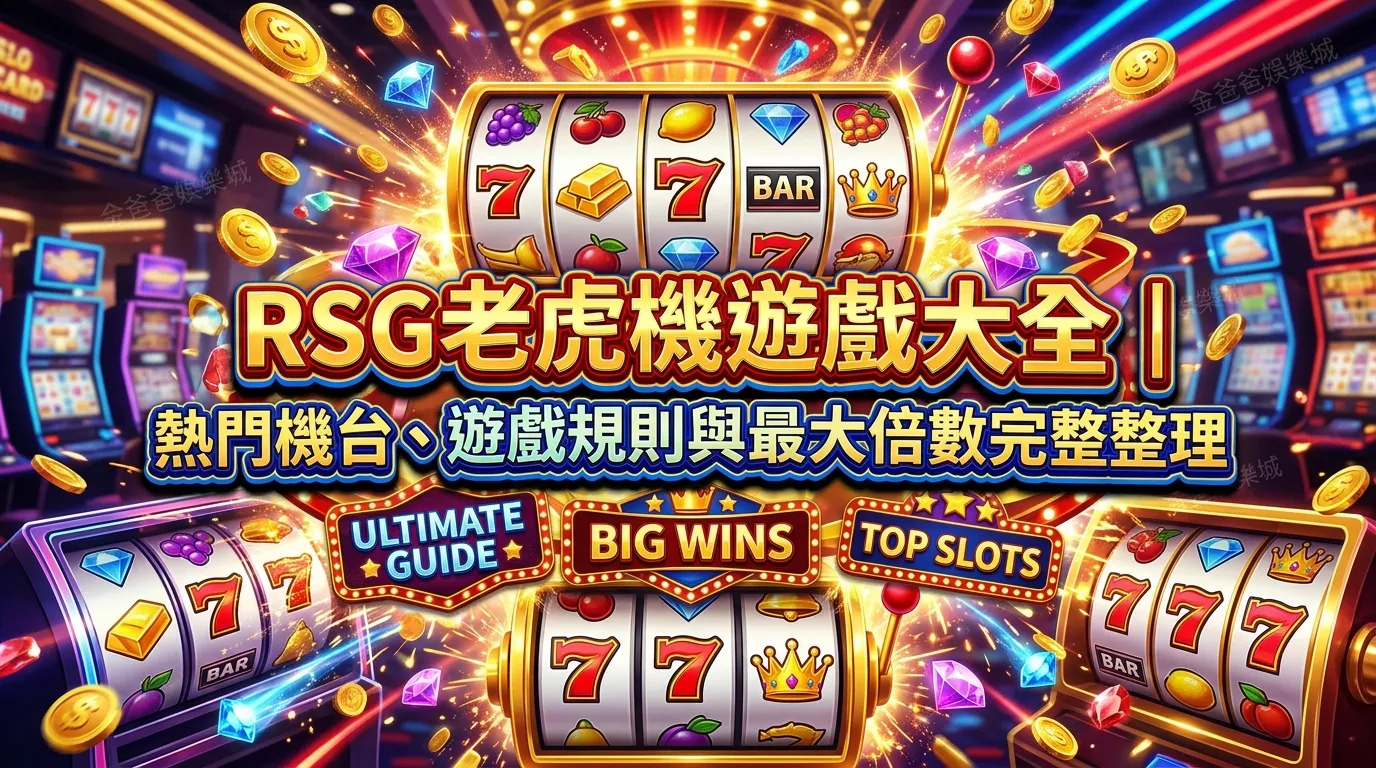 RSG老虎機遊戲大全｜熱門機台、遊戲規則與最大倍數完整整理