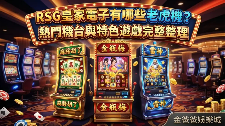 RSG皇家電子有哪些老虎機？熱門機台與特色遊戲完整整理