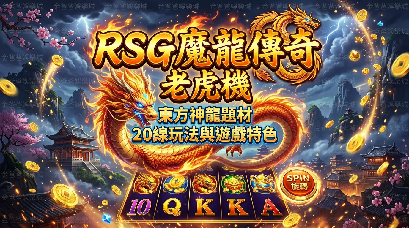RSG魔龍傳奇老虎機｜東方神龍題材、20線玩法與遊戲特色