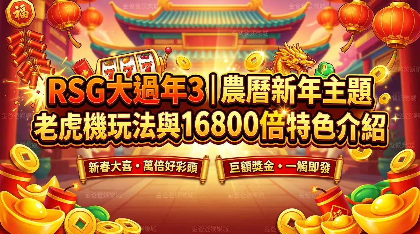 RSG大過年3｜農曆新年主題老虎機玩法與16800倍特色介紹
