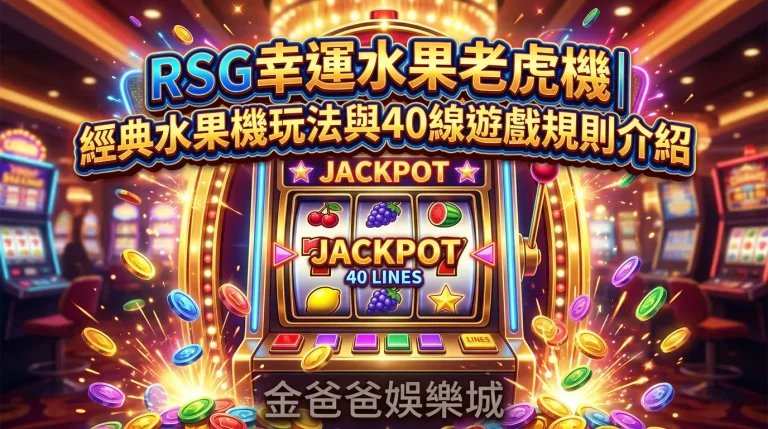 RSG幸運水果老虎機｜經典水果機玩法與40線遊戲規則介紹