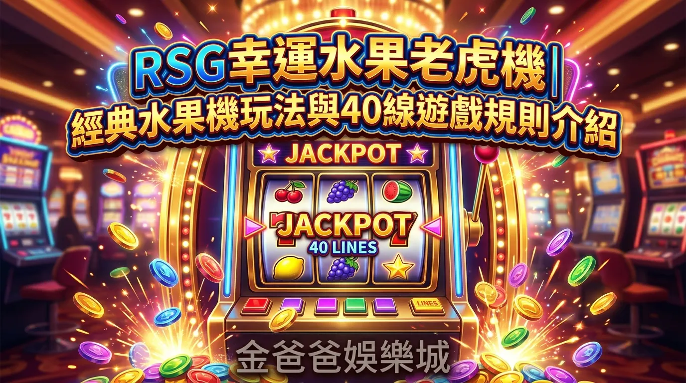 RSG幸運水果老虎機｜經典水果機玩法與40線遊戲規則介紹