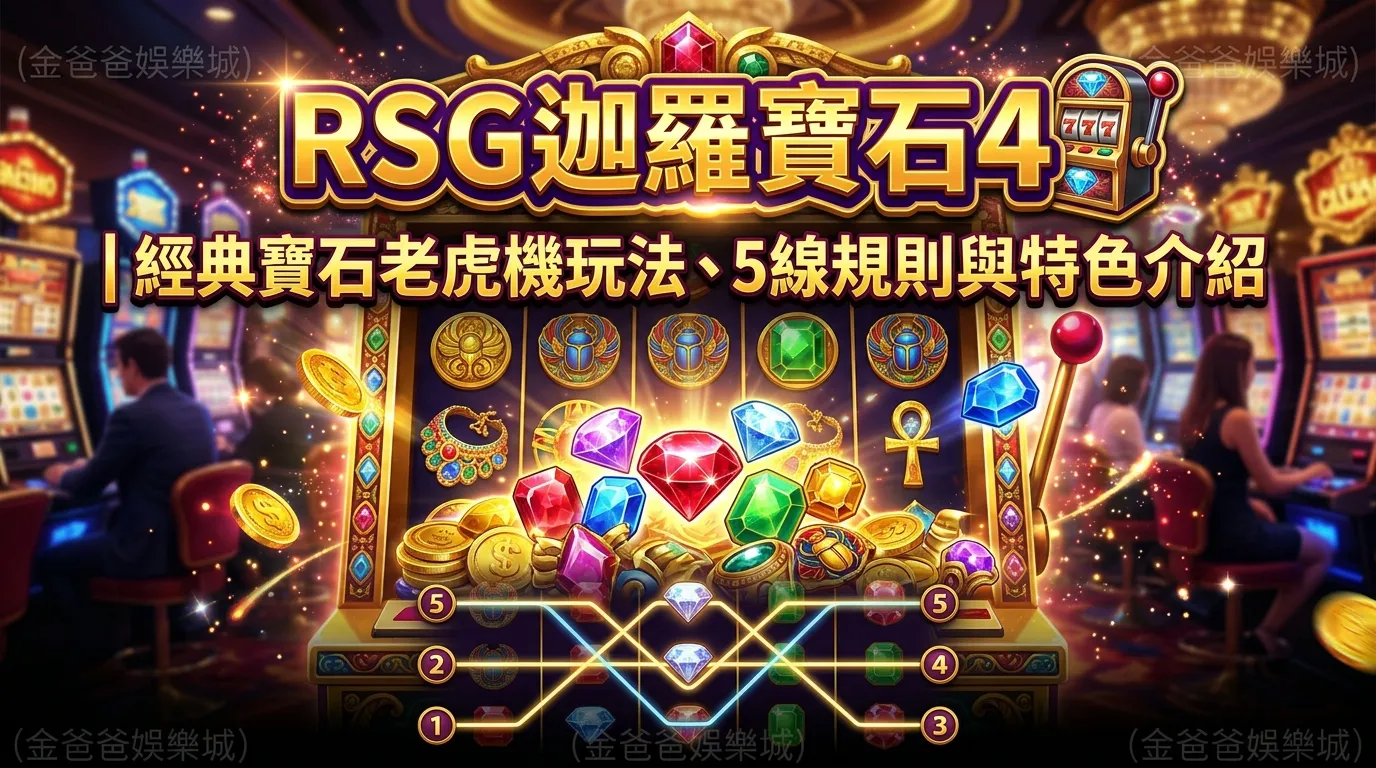 RSG迦羅寶石4｜經典寶石老虎機玩法、5線規則與特色介紹
