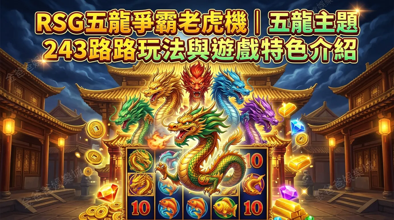 RSG五龍爭霸老虎機｜五龍主題243路玩法與遊戲特色介紹