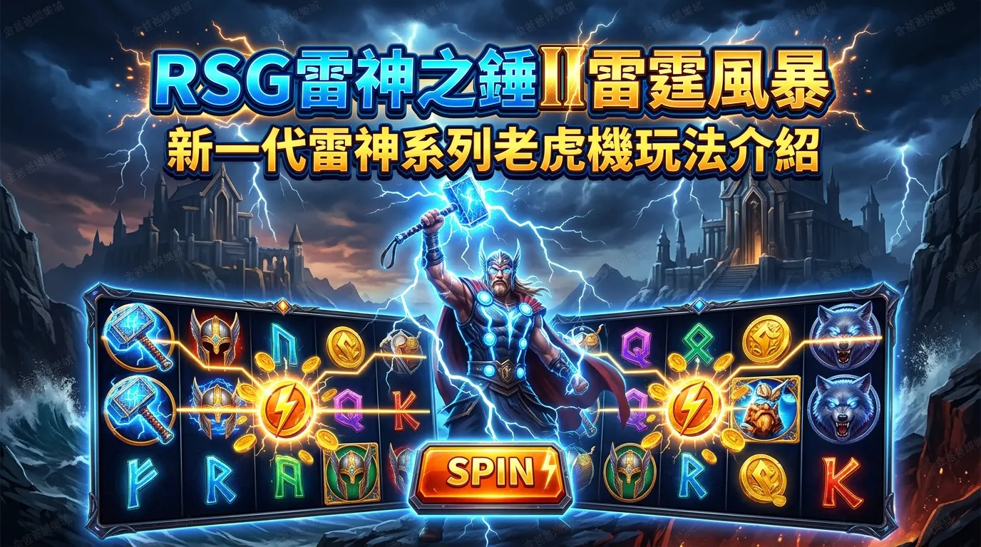 RSG雷神之錘II雷霆風暴｜新一代雷神系列老虎機玩法介紹