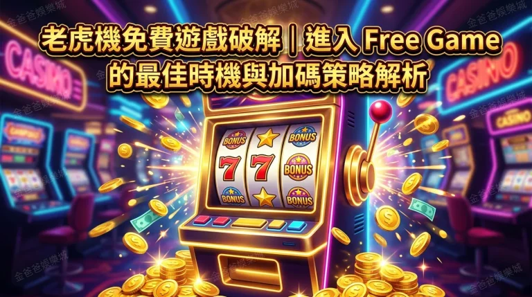 老虎機免費遊戲破解｜進入 Free Game 的最佳時機與加碼策略解析