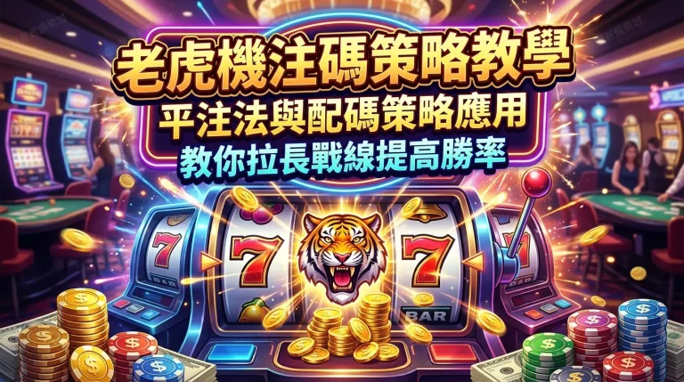 老虎機注碼策略教學｜平注法與配碼策略應用，教你拉長戰線提高勝率