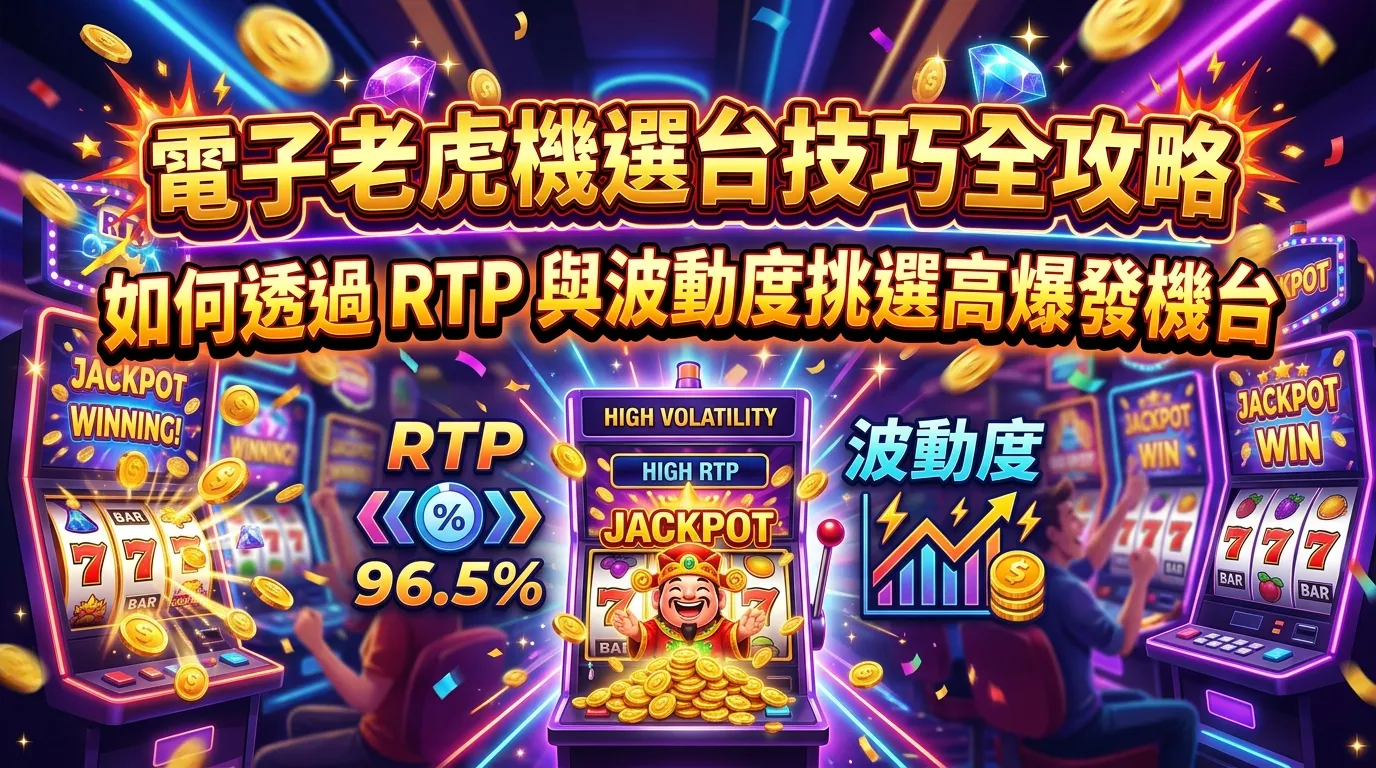 電子老虎機選台技巧全攻略｜如何透過 RTP 與波動度挑選高爆發機台