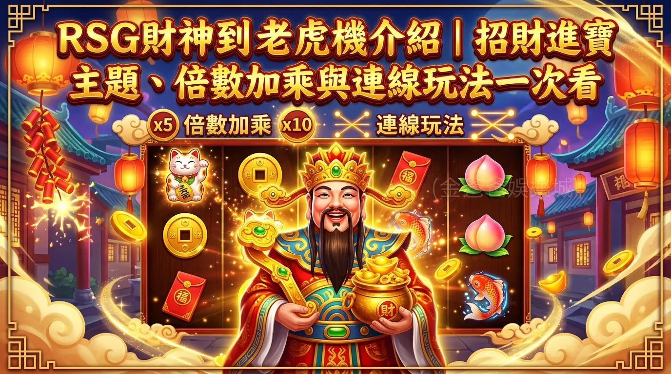RSG財神到老虎機介紹｜招財進寶主題、倍數加乘與連線玩法一次看