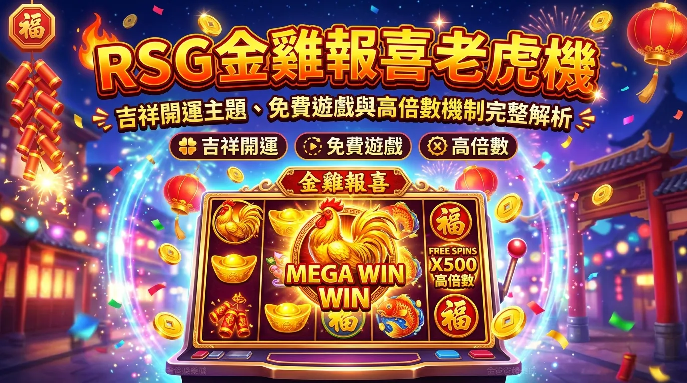 RSG金雞報喜老虎機｜吉祥開運主題、免費遊戲與高倍數機制完整解析