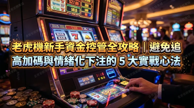 老虎機新手資金控管全攻略｜避免追高加碼與情緒化下注的 5 大實戰心法