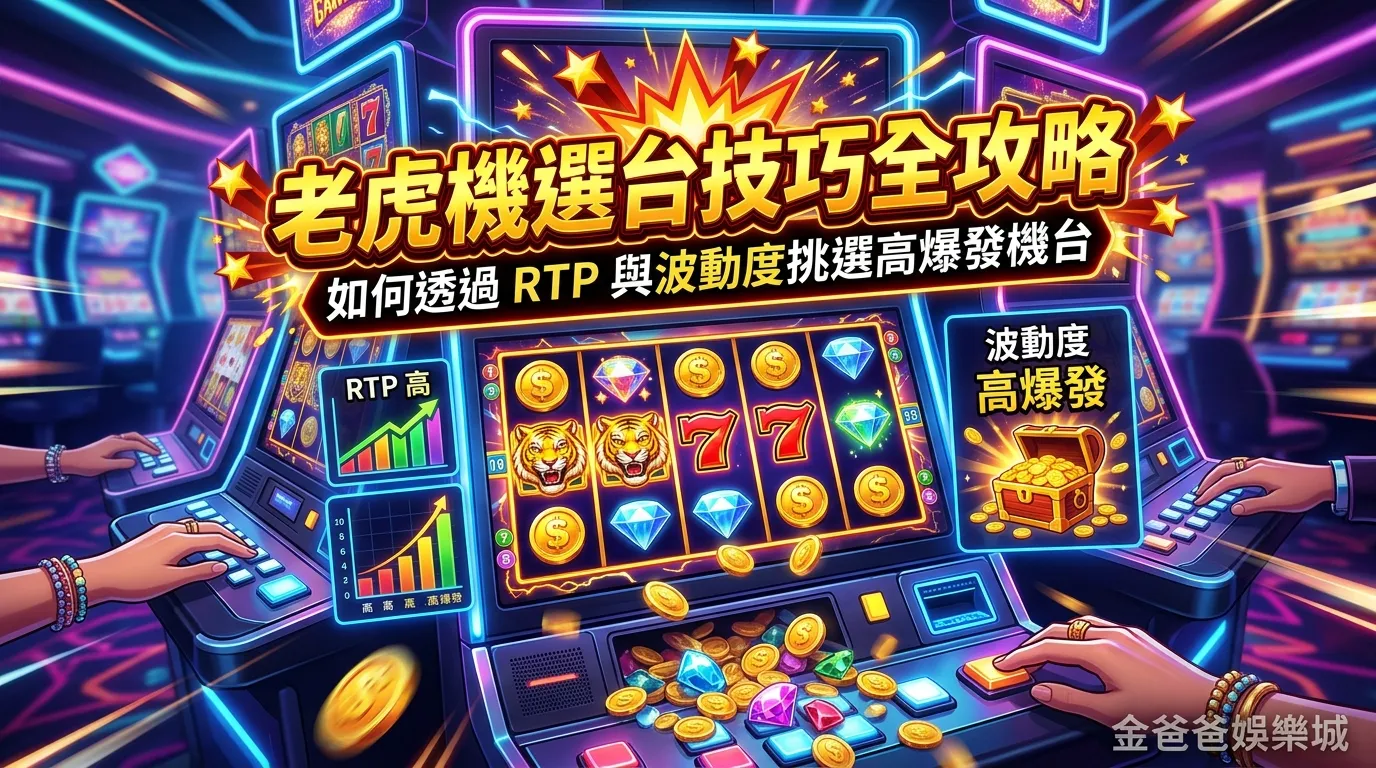 老虎機選台技巧全攻略｜如何透過 RTP 與波動度挑選高爆發機台