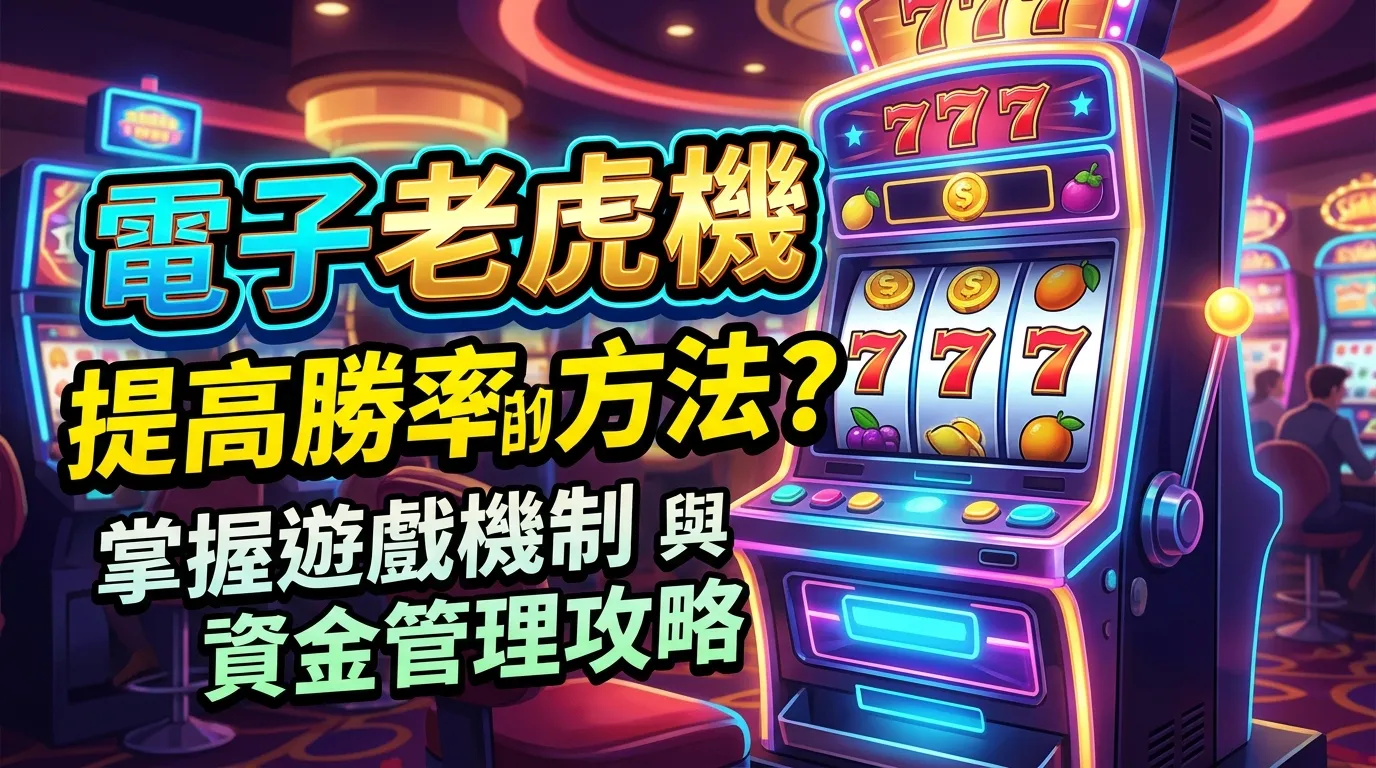 電子老虎機提高勝率的方法？掌握遊戲機制與資金管理攻略