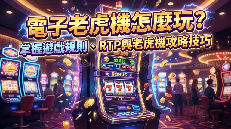 電子老虎機怎麼玩？掌握遊戲規則、RTP與老虎機攻略技巧