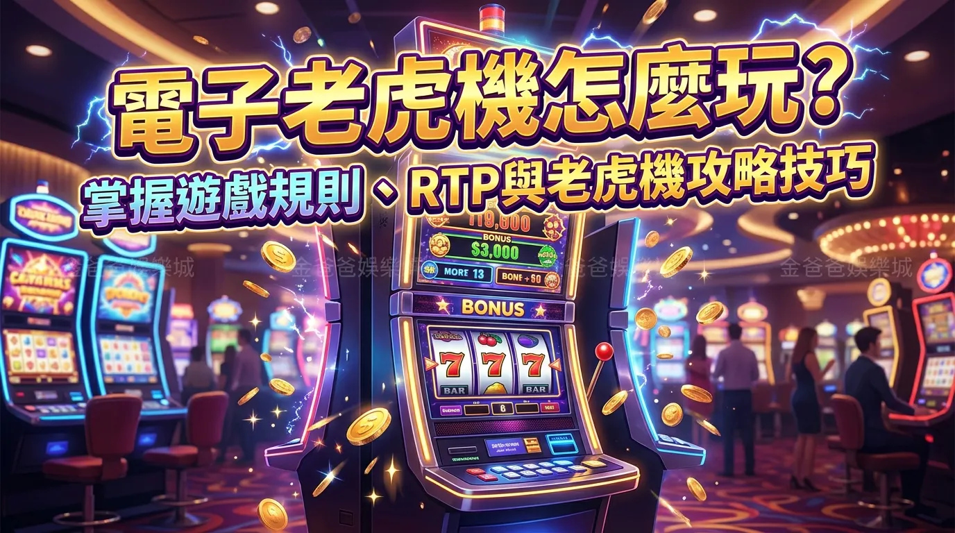 電子老虎機怎麼玩？掌握遊戲規則、RTP與老虎機攻略技巧