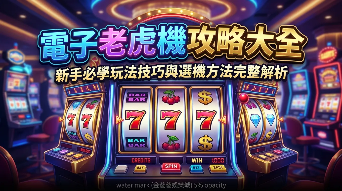 電子老虎機攻略大全｜新手必學玩法技巧與選機方法完整解析