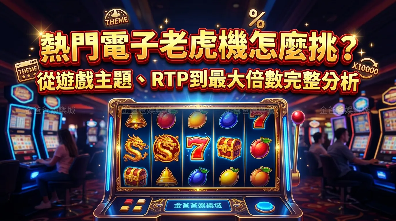 熱門電子老虎機怎麼挑？從遊戲主題、RTP到最大倍數完整分析