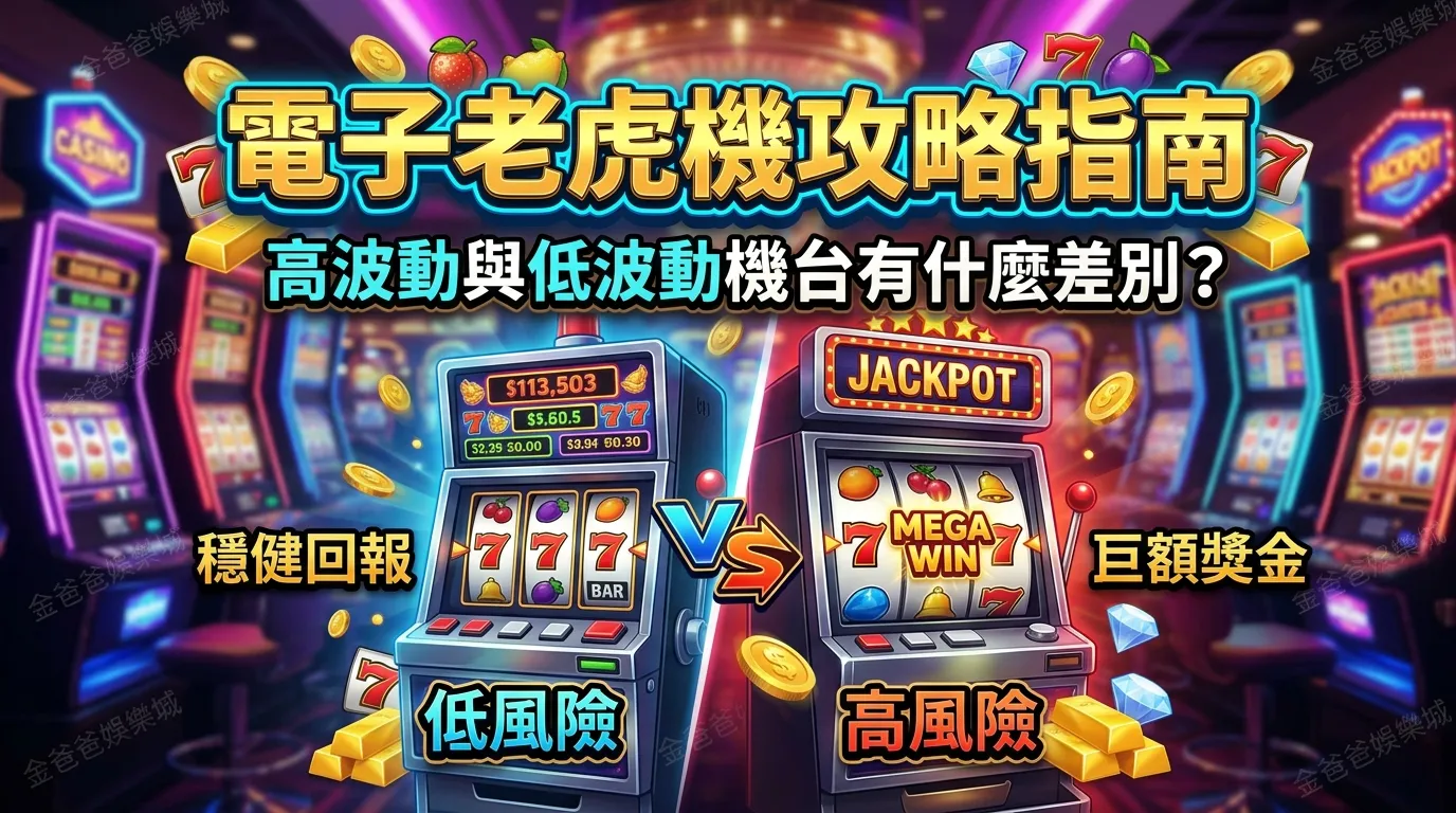 電子老虎機攻略指南｜高波動與低波動機台有什麼差別？