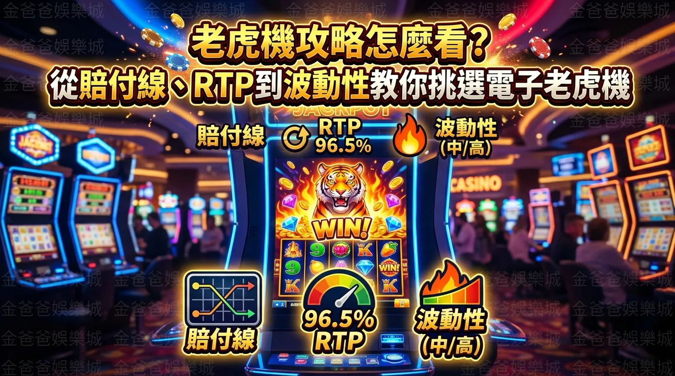 老虎機攻略怎麼看？從賠付線、RTP到波動性教你挑選電子老虎機