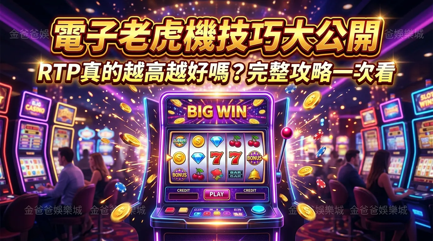 電子老虎機技巧大公開｜RTP真的越高越好嗎？完整攻略一次看