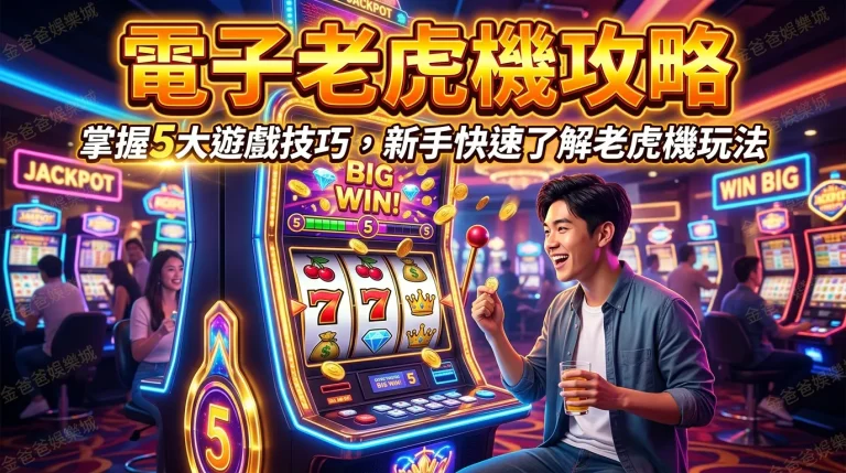 電子老虎機攻略｜掌握5大遊戲技巧，新手快速了解老虎機玩法