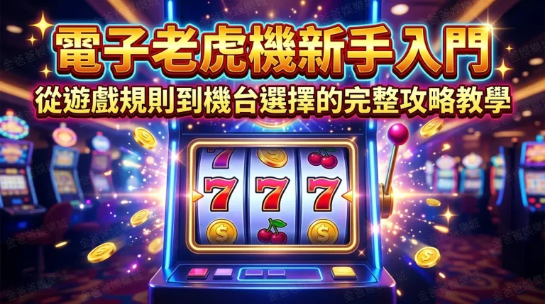 電子老虎機新手入門｜從遊戲規則到機台選擇的完整攻略教學