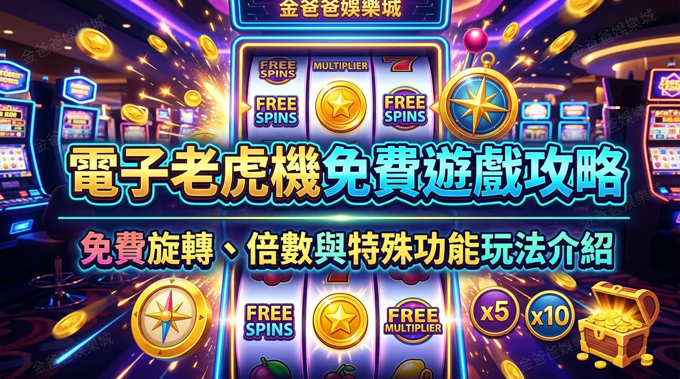 電子老虎機免費遊戲攻略｜免費旋轉、倍數與特殊功能玩法介紹