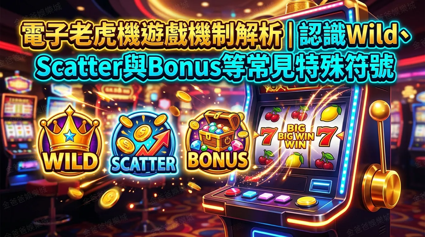 電子老虎機遊戲機制解析｜認識Wild、Scatter與Bonus等常見特殊符號