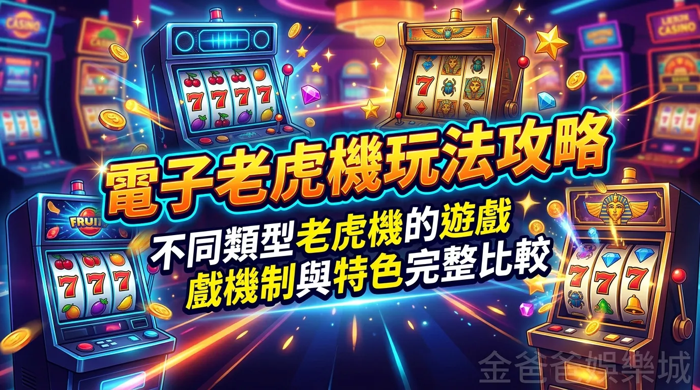 電子老虎機玩法攻略｜不同類型老虎機的遊戲機制與特色完整比較