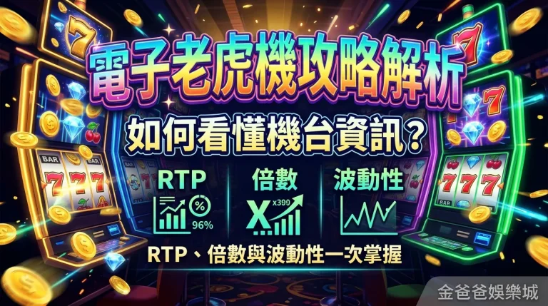 電子老虎機攻略解析｜如何看懂機台資訊？RTP、倍數與波動性一次掌握