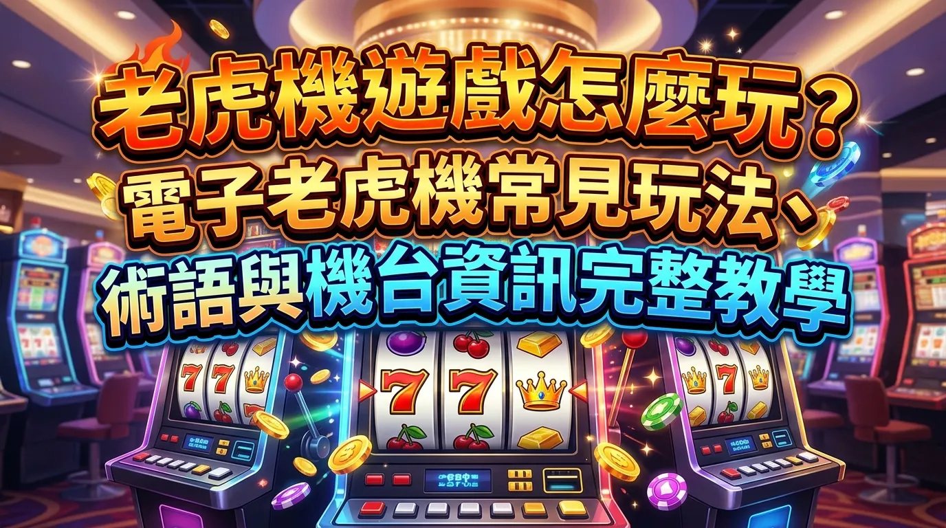 老虎機遊戲怎麼玩？電子老虎機常見玩法、術語與機台資訊完整教學