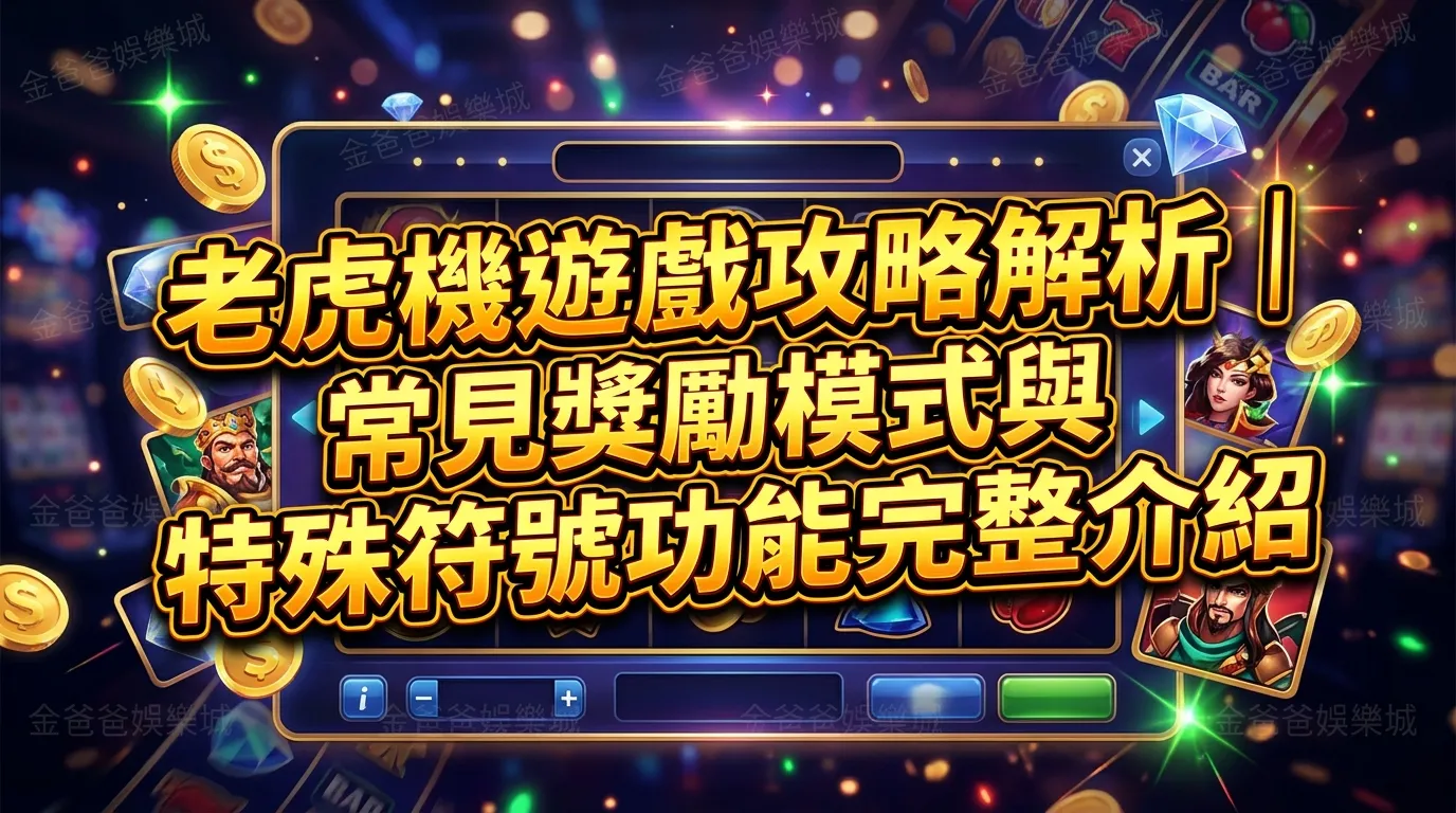老虎機遊戲攻略解析｜常見獎勵模式與特殊符號功能完整介紹
