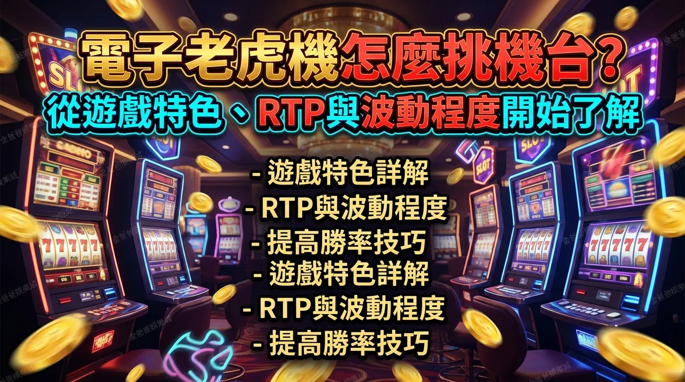 電子老虎機怎麼挑機台？從遊戲特色、RTP與波動程度開始了解