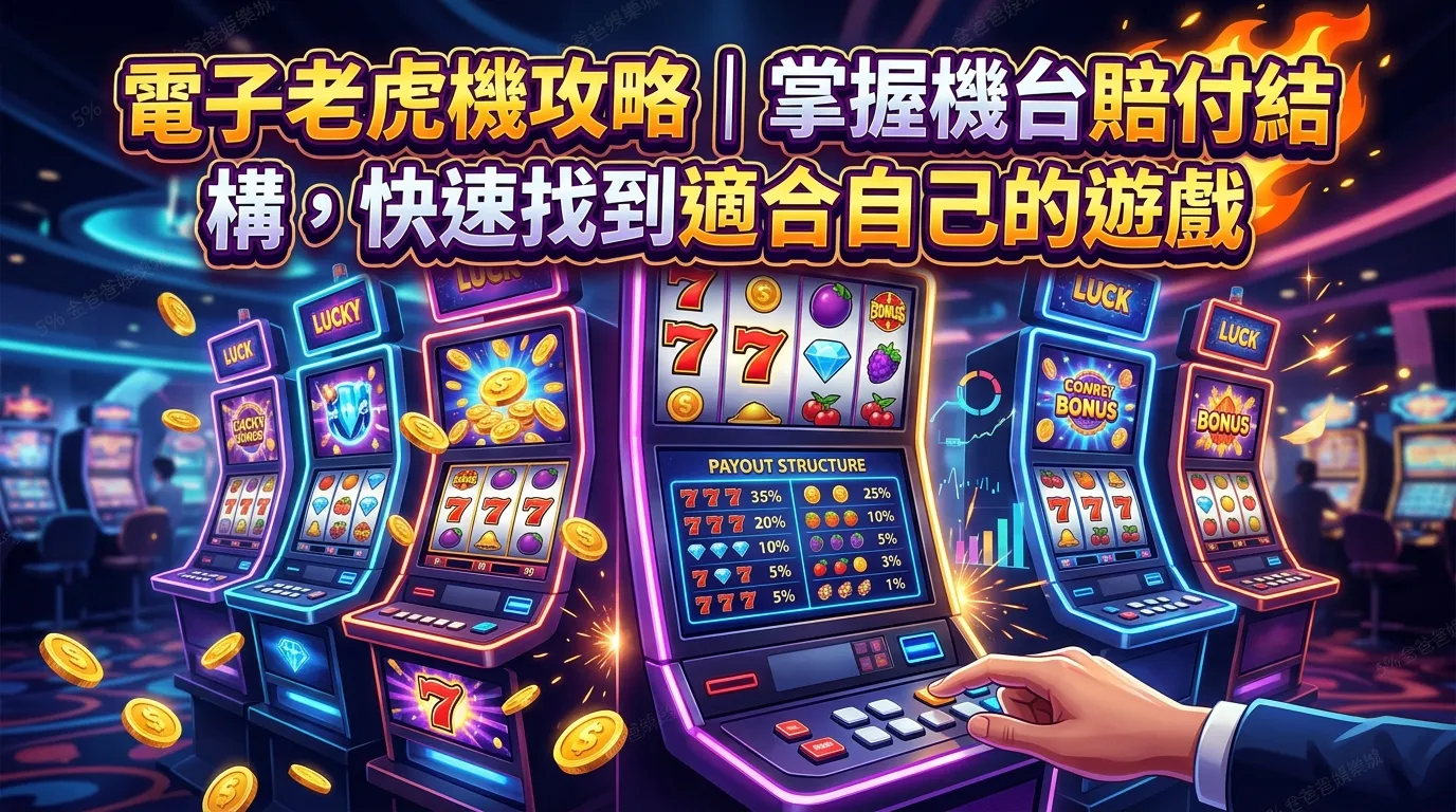 電子老虎機攻略｜掌握機台賠付結構，快速找到適合自己的遊戲