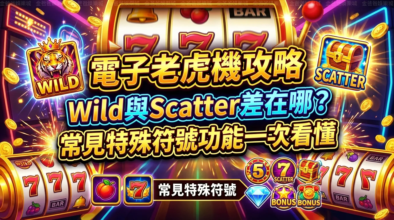 電子老虎機攻略｜Wild與Scatter差在哪？常見特殊符號功能一次看懂