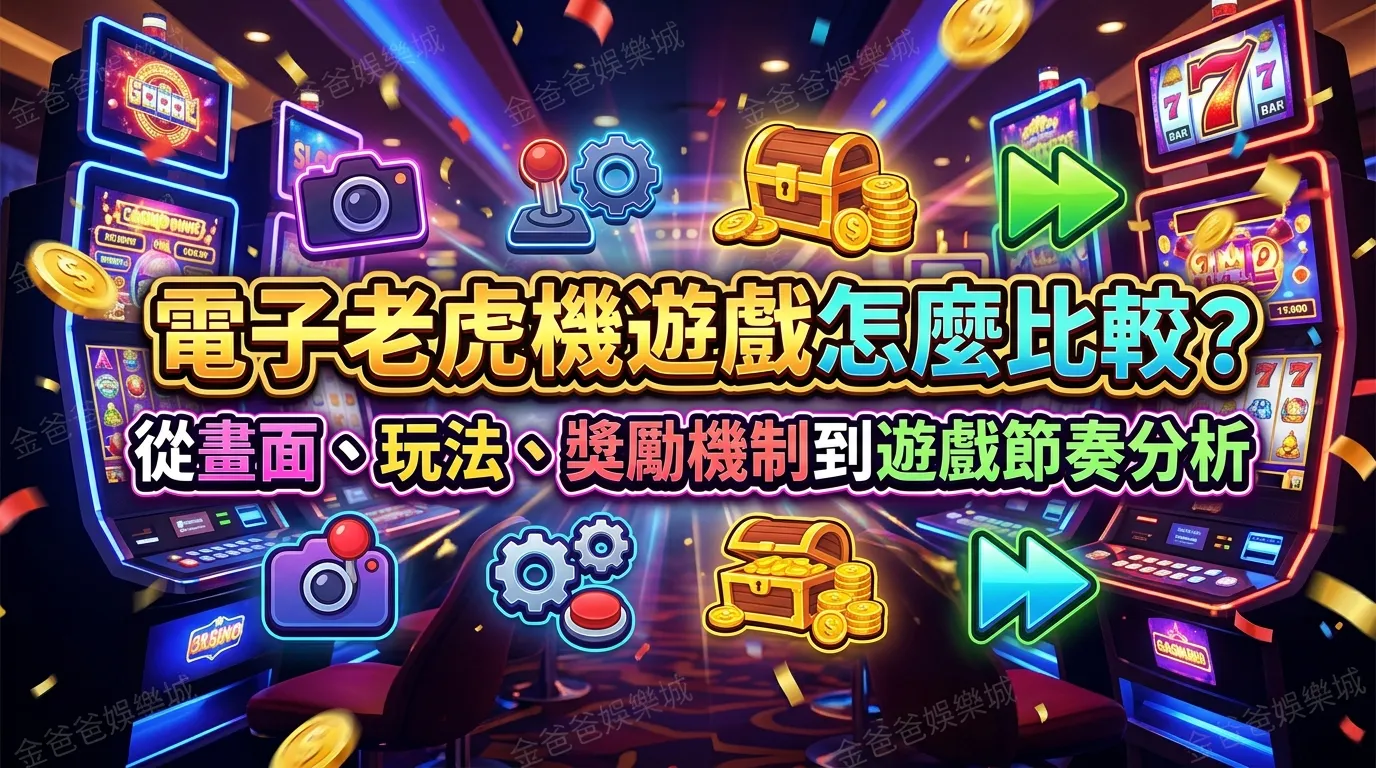 電子老虎機遊戲怎麼比較？從畫面、玩法、獎勵機制到遊戲節奏分析