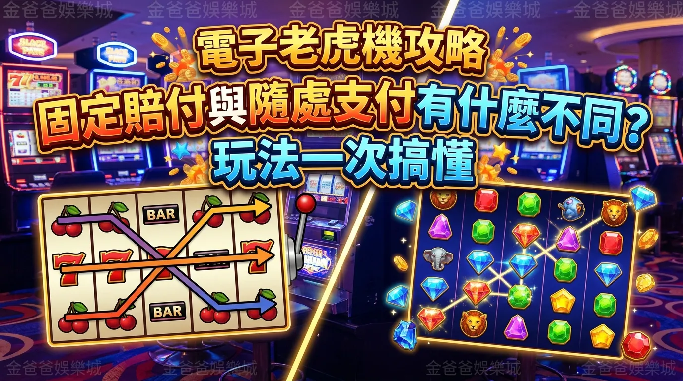 電子老虎機攻略｜固定賠付與隨處支付有什麼不同？玩法一次搞懂