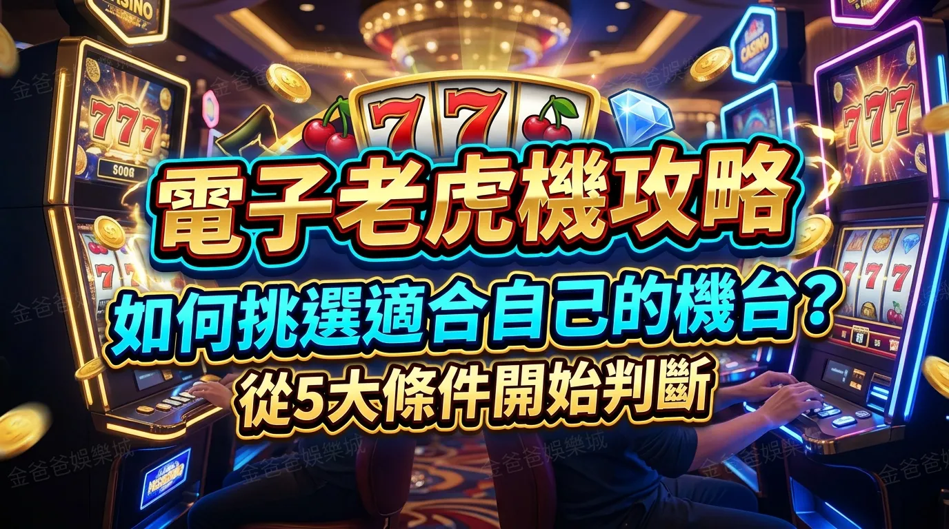電子老虎機攻略｜如何挑選適合自己的機台？從5大條件開始判斷