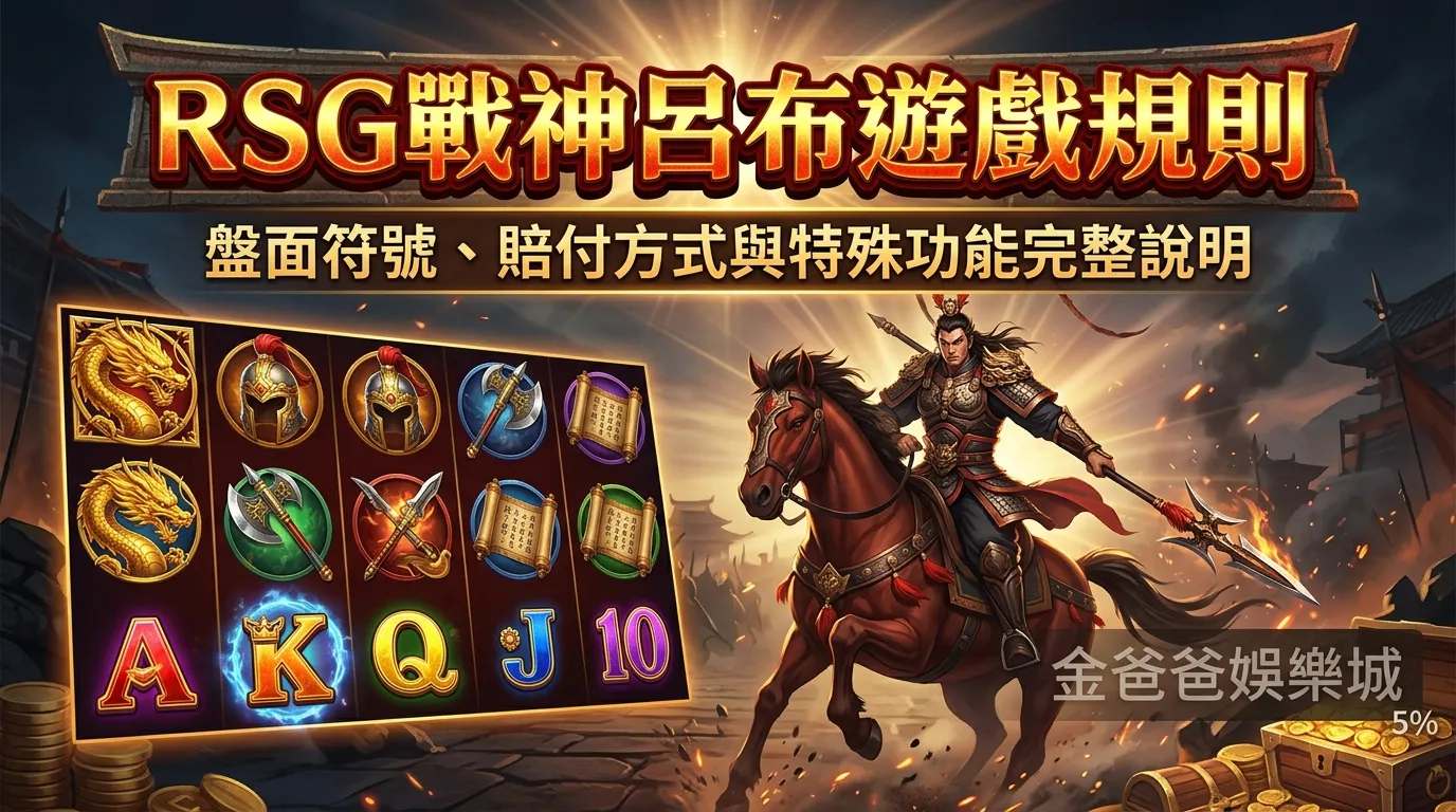 RSG戰神呂布遊戲規則｜盤面符號、賠付方式與特殊功能完整說明