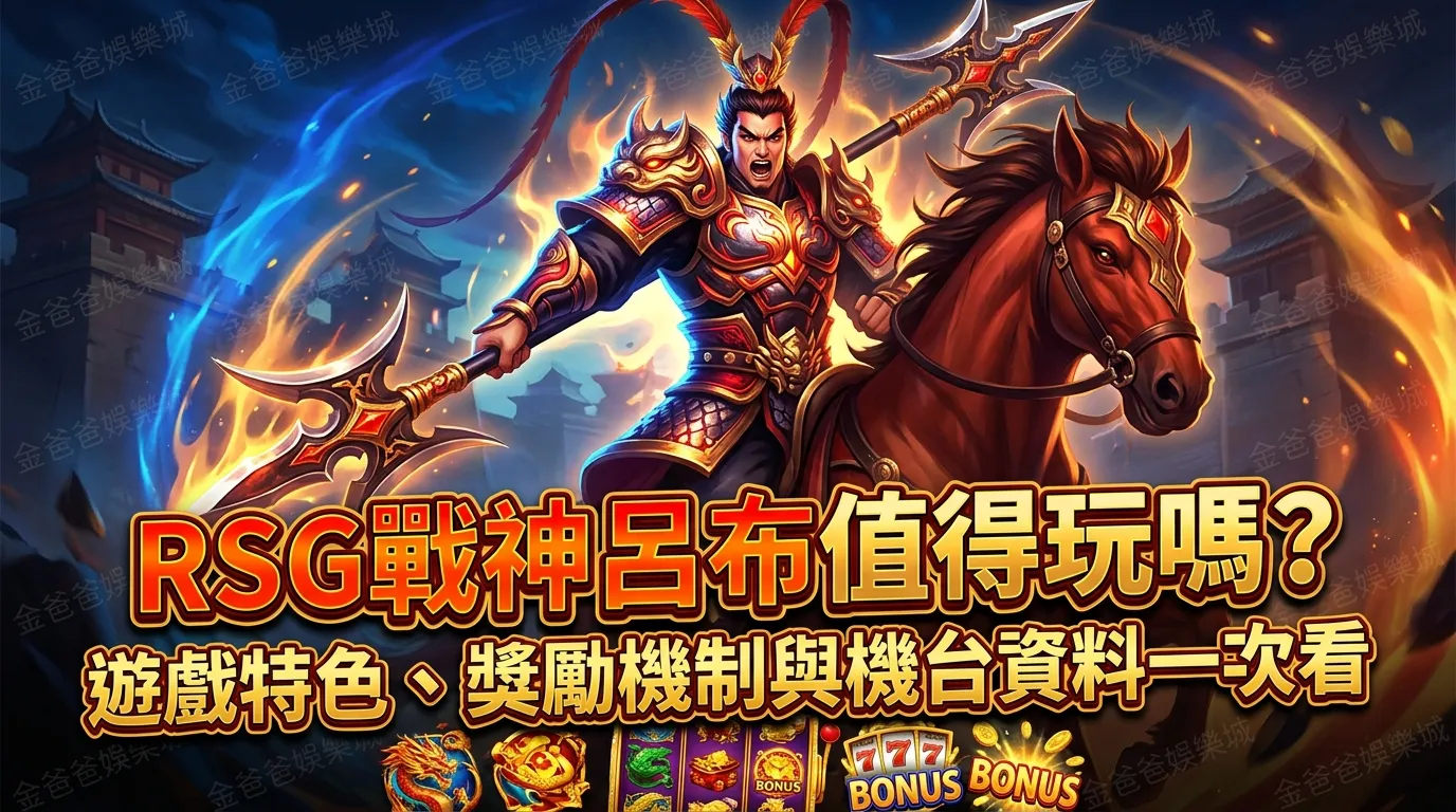 RSG戰神呂布值得玩嗎？遊戲特色、獎勵機制與機台資料一次看