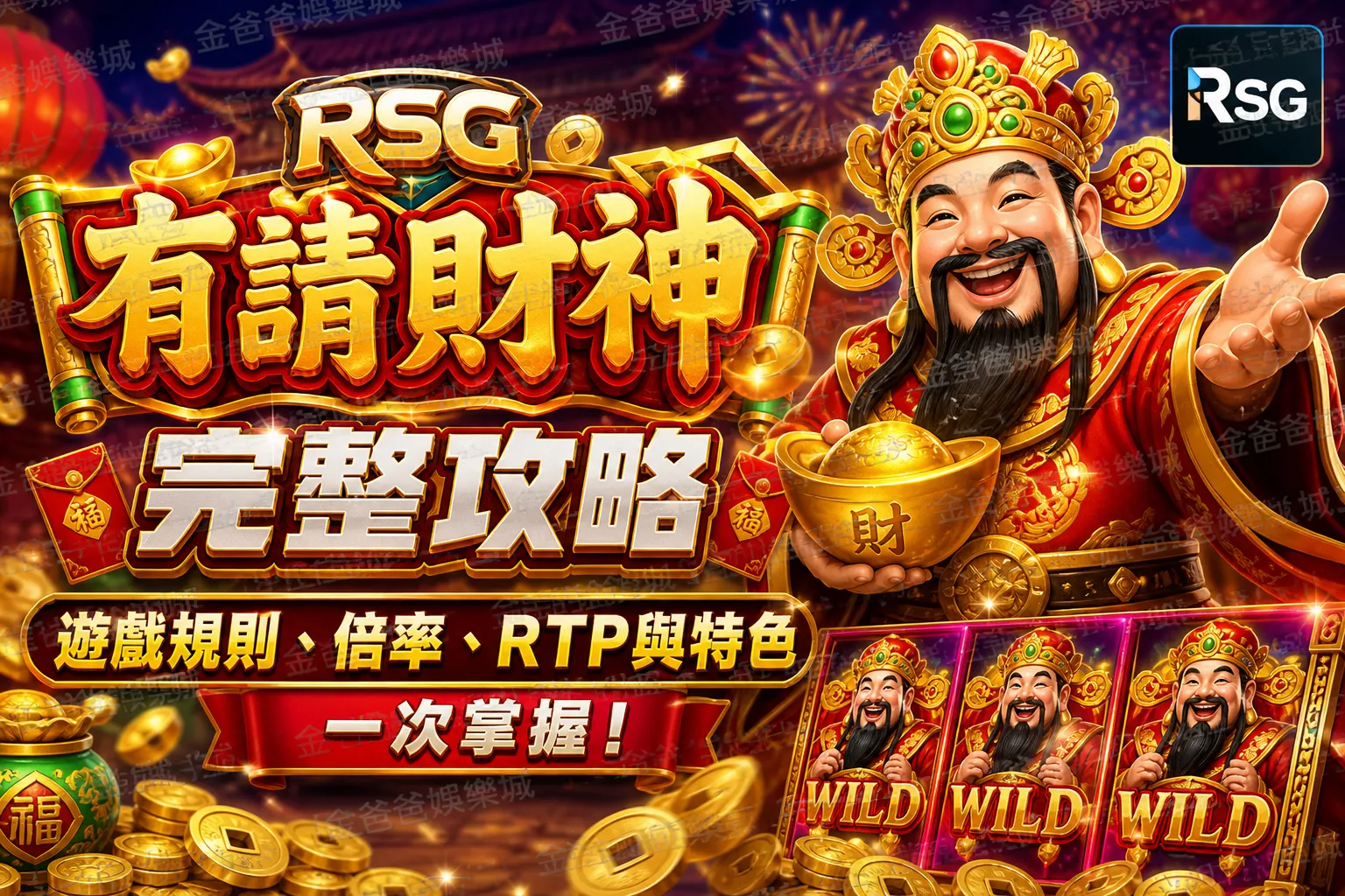 RSG有請財神完整攻略｜遊戲規則、倍率、RTP與特色一次掌握