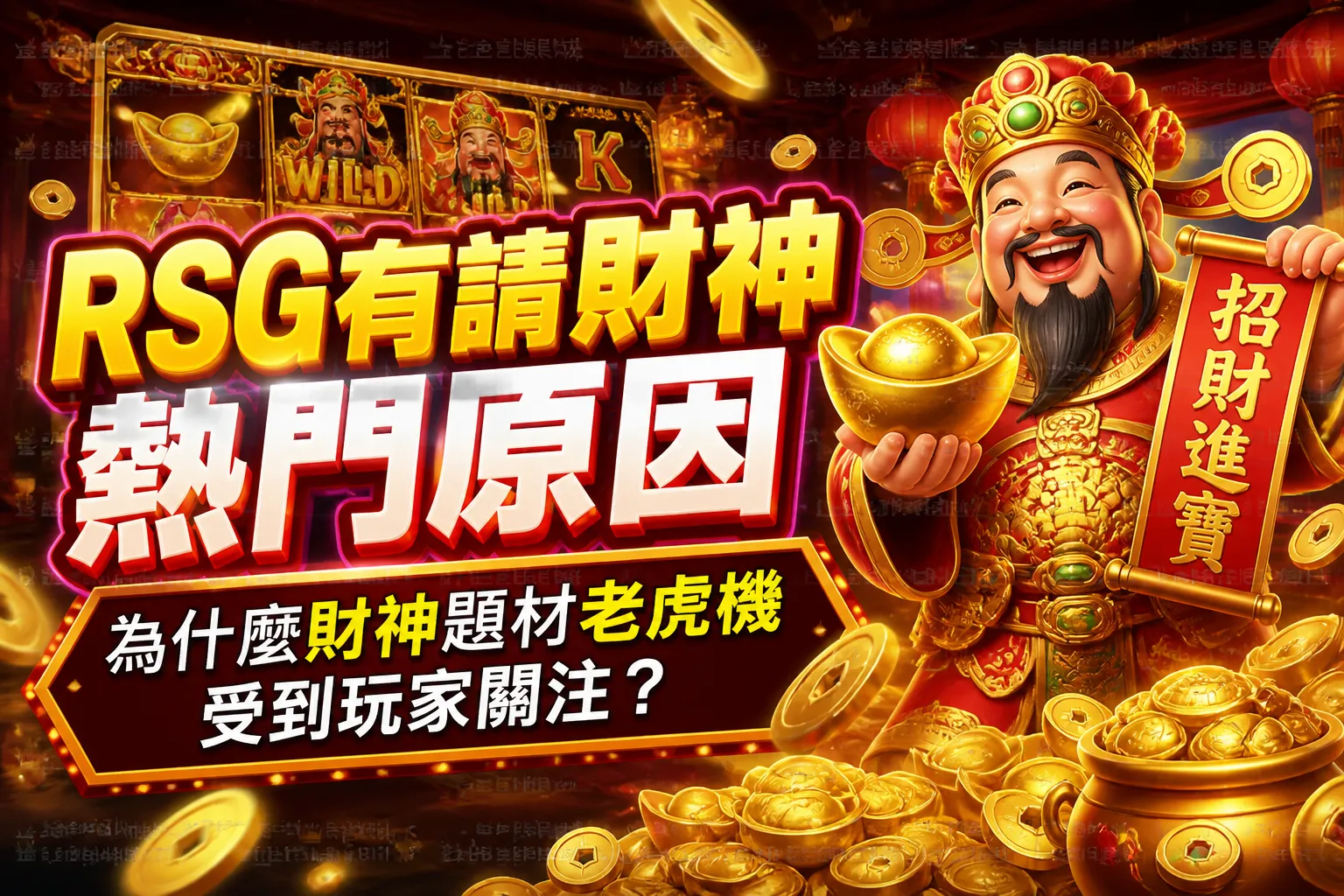 RSG有請財神熱門原因｜為什麼財神題材老虎機受到玩家關注？