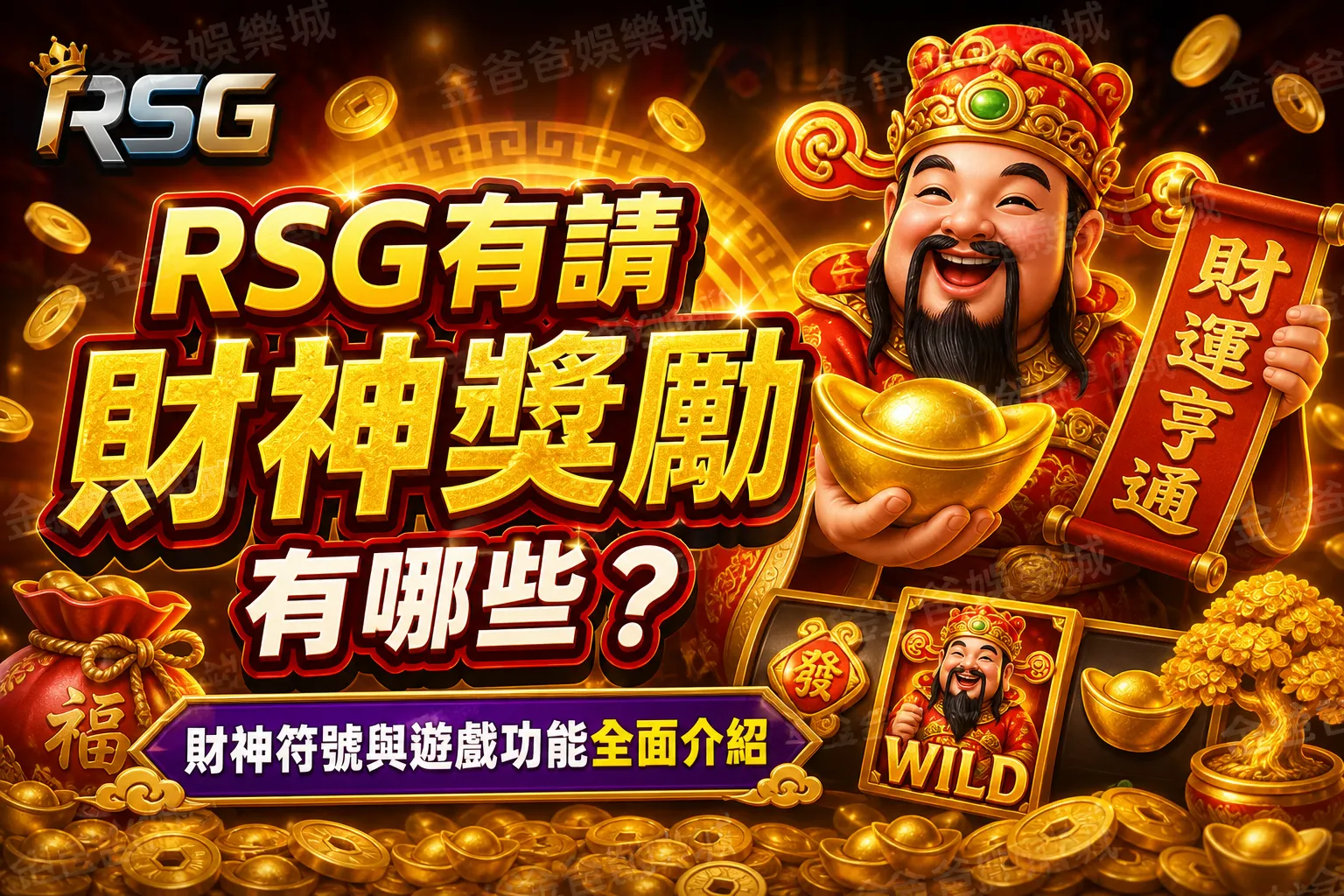 RSG有請財神獎勵有哪些？財神符號與遊戲功能全面介紹