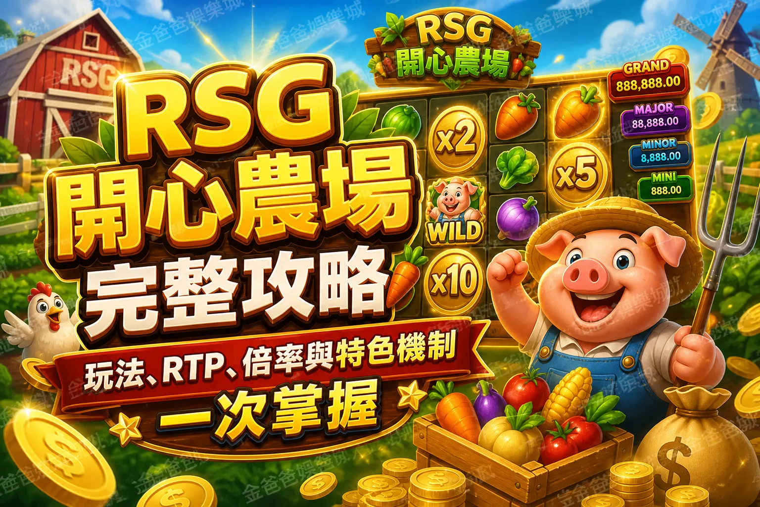 RSG開心農場完整攻略｜玩法、RTP、倍率與特色機制一次掌握