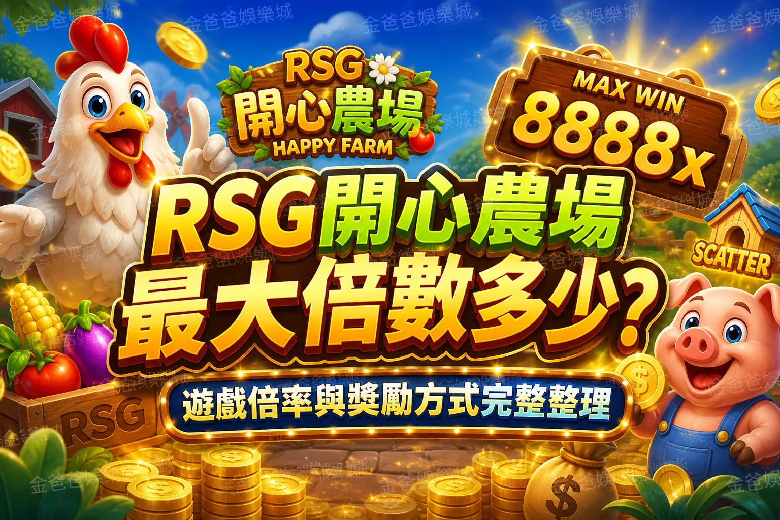 RSG開心農場最大倍數多少？遊戲倍率與獎勵方式完整整理