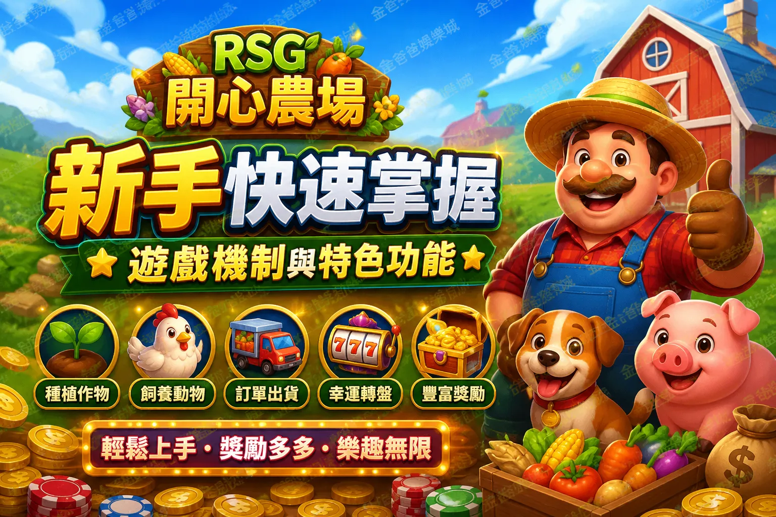 RSG開心農場攻略｜新手快速掌握遊戲機制與特色功能