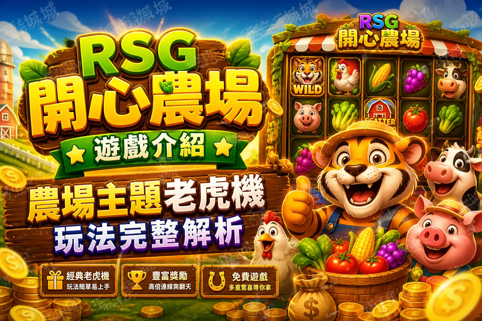 RSG開心農場遊戲介紹｜農場主題老虎機玩法完整解析